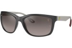 Okulary przeciwsłoneczne Ray-Ban Chromance Collection RB8356M F6565J Polarized Prostokątne Szare