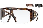 Okulary przeciwsłoneczne Versace Medusa Icon Shield VE4393 52171W Pojedyncze | Shield Havana