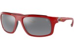 Okulary przeciwsłoneczne Ray-Ban RB4364M F6236G Prostokątne Czerwone