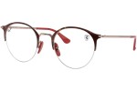 Okulary korekcyjne Ray-Ban Scuderia Ferrari Collection RX3578VM F062 Okrągłe Brązowe