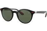 Okulary przeciwsłoneczne Ray-Ban RB4296M F60271 Okrągłe Czarne