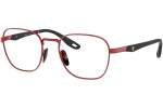 Okulary korekcyjne Ray-Ban Scuderia Ferrari Collection RX6484M F047 Kwadratowe Czerwone