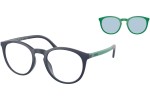 Okulary korekcyjne Polo Ralph Lauren PH4183U 6015/1 Okrągłe Niebieskie