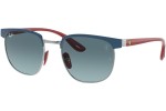Okulary przeciwsłoneczne Ray-Ban Scuderia Ferrari Collection RB3698M F0723M Kwadratowe Niebieskie