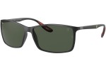 Okulary przeciwsłoneczne Ray-Ban RB4179M F60271 Prostokątne Czarne