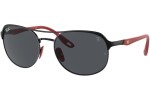 Okulary przeciwsłoneczne Ray-Ban Scuderia Ferrari Collection RB3685M F04187 Pilotki (Aviator) Czarne