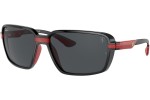 Okulary przeciwsłoneczne Ray-Ban Scuderia Ferrari Collection RB8360M F60187 Prostokątne Czarne