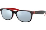Okulary przeciwsłoneczne Ray-Ban New Wayfarer Scuderia Ferrari Collection RB2132M F63830 Kwadratowe Czarne