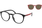Okulary korekcyjne Polo Ralph Lauren PH4183U 5504/3 Okrągłe Czarne