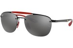 Okulary przeciwsłoneczne Ray-Ban Scuderia Ferrari Collection RB3662M F0026G Pilotki (Aviator) Czarne