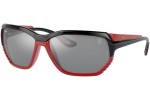 Okulary przeciwsłoneczne Ray-Ban RB4366M F6766G Prostokątne Czarne