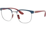 Okulary korekcyjne Ray-Ban Scuderia Ferrari Collection RX3698VM F072 Okrągłe Niebieskie