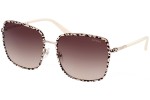 Okulary przeciwsłoneczne Guess GU7846 33F Kwadratowe Złote