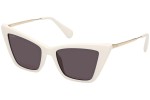 Okulary przeciwsłoneczne Max&Co. MO0057 21A Kocie oczy Białe