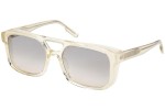 Okulary przeciwsłoneczne Zegna EZ0209 39B Kwadratowe Żółte