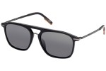Okulary przeciwsłoneczne Zegna EZ0183 01C Kwadratowe Czarne