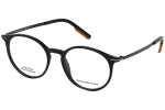 Okulary korekcyjne Zegna EZ5171 001 Okrągłe Czarne