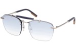 Okulary przeciwsłoneczne Zegna EZ0155 16X Kwadratowe Srebrne