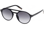 Okulary przeciwsłoneczne Zegna EZ0180 01B Okrągłe Czarne