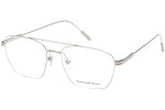 Okulary korekcyjne Zegna EZ5206 016 Pilotki (Aviator) Srebrne