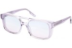 Okulary przeciwsłoneczne Zegna EZ0209 80W Kwadratowe Fioletowe