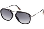 Okulary przeciwsłoneczne Zegna EZ0164 02B Pilotki (Aviator) Czarne