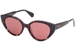 Okulary przeciwsłoneczne Max&Co. MO0039 55S Kocie oczy Havana