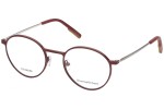 Okulary korekcyjne Zegna EZ5195 067 Okrągłe Czerwone