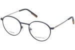 Okulary korekcyjne Zegna EZ5195 091 Okrągłe Niebieskie