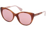 Okulary przeciwsłoneczne Max&Co. MO0021 53S Kocie oczy Havana