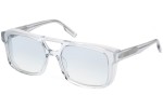 Okulary przeciwsłoneczne Zegna EZ0209 86W Kwadratowe Niebieskie