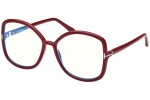 Okulary korekcyjne Tom Ford FT5845-B 074 blue-light [non-prescription] Kwadratowe Różowe