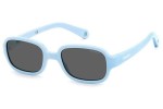 Okulary przeciwsłoneczne Polaroid Junior PLDK003/S MVU/M9 Polarized Owalne Niebieskie