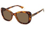 Okulary przeciwsłoneczne Polaroid PLD4132/S/X 086/SP Polarized Kocie oczy Havana
