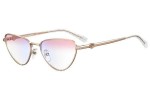 Okulary korekcyjne Chiara Ferragni CF1022/BB JTG/7M blue-light [non-prescription] Kocie oczy Złote