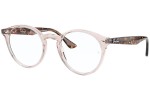 Okulary korekcyjne Ray-Ban RX2180V 8080 Okrągłe Różowe