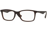 Okulary korekcyjne Ray-Ban RX7047 5451 Prostokątne Brązowe
