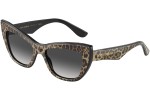 Okulary przeciwsłoneczne Dolce & Gabbana DG4417 31638G Kocie oczy Brązowe