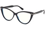 Okulary korekcyjne Tom Ford FT5843-B 001 Kocie oczy Czarne