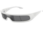 Okulary przeciwsłoneczne Emporio Armani EA4190U 59596G Pojedyncze | Shield Białe