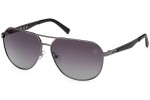 Okulary przeciwsłoneczne Timberland TB9298 06D Polarized Pilotki (Aviator) Srebrne