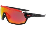 Ochelari de soare Nike Show X Rush M DZ7370 010 Lentilă unică | Shield Negri