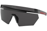 Okulary przeciwsłoneczne Prada Linea Rossa PS01YS 1BO06F Pojedyncze | Shield Czarne