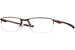 Okulary korekcyjne Oakley Socket 5.5 OX3218-11 Prostokątne Brązowe