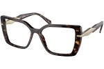 Okulary korekcyjne Prada PR03ZV 2AU1O1 Kwadratowe Havana
