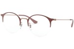 Okulary korekcyjne Ray-Ban RX3578V 2973 Okrągłe Brązowe