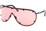Okulary przeciwsłoneczne Tom Ford FT1043 02S Pojedyncze | Shield Czarne