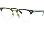 Okulary korekcyjne Ray-Ban Clubmaster Metal RX3716VM 3149 Browline Zielone