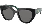 Okulary przeciwsłoneczne Prada PR14WS 1AB5Z1 Polarized Kocie oczy Czarne