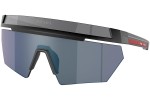 Okulary przeciwsłoneczne Prada Linea Rossa PS01YS 1BO03U Pojedyncze | Shield Czarne
